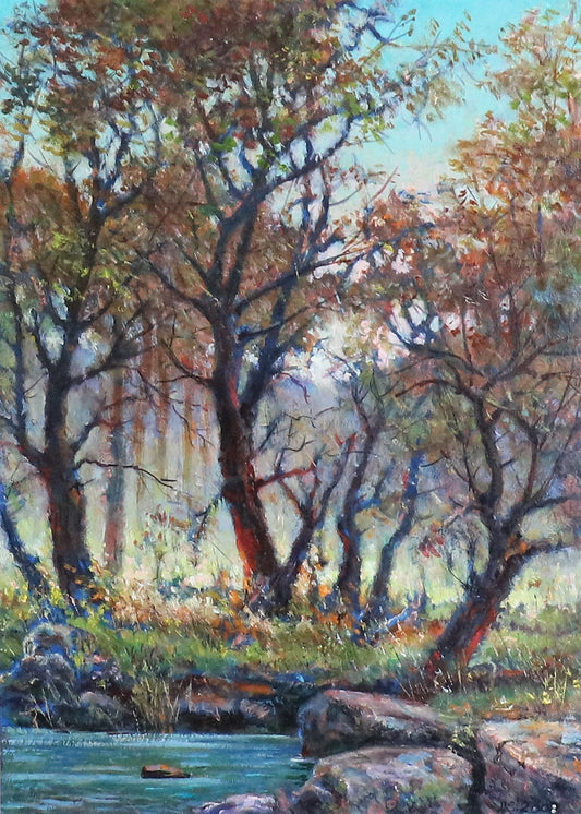 Oil painting Silence Anatolii Duhnevich