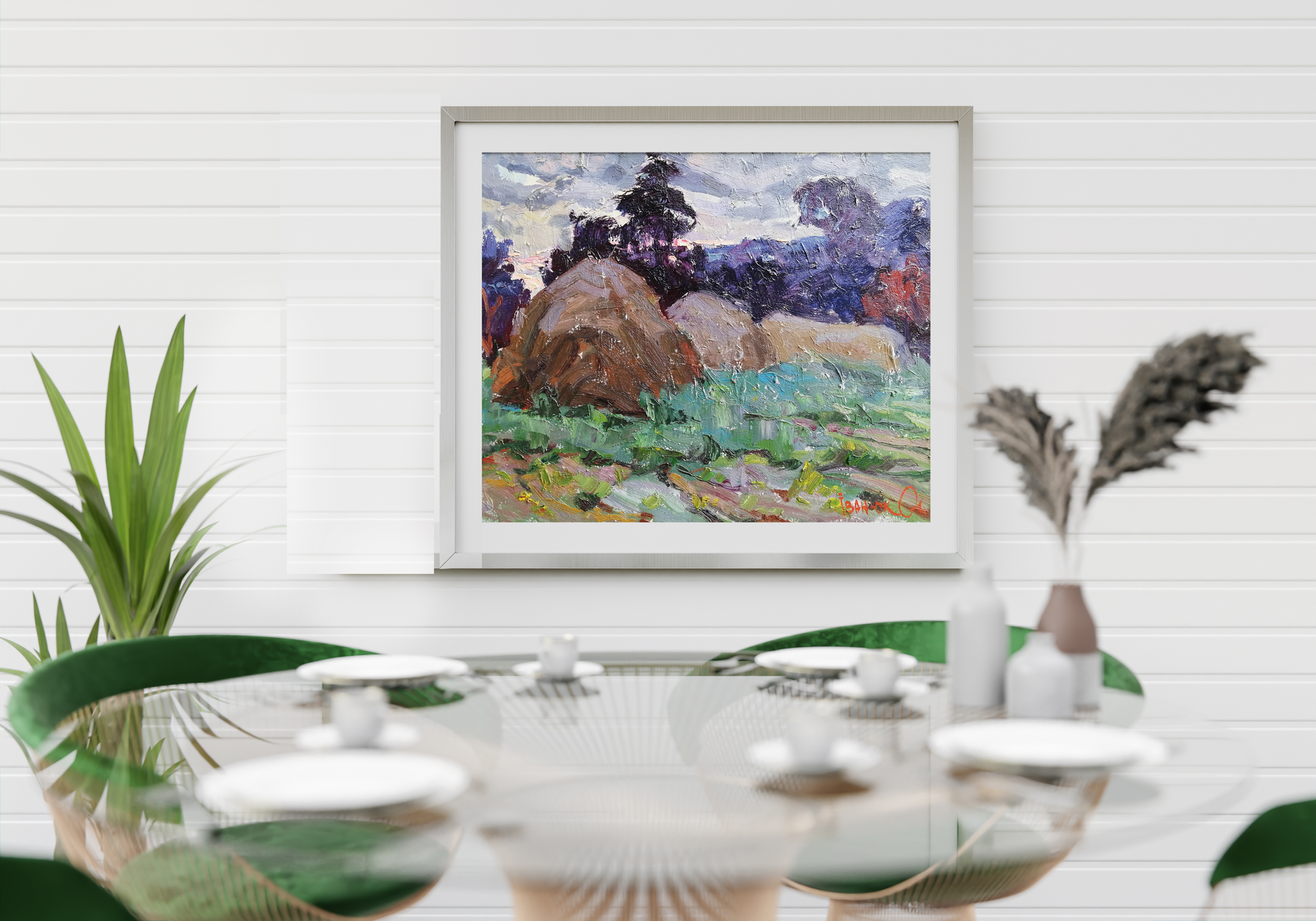 Village landscape Art