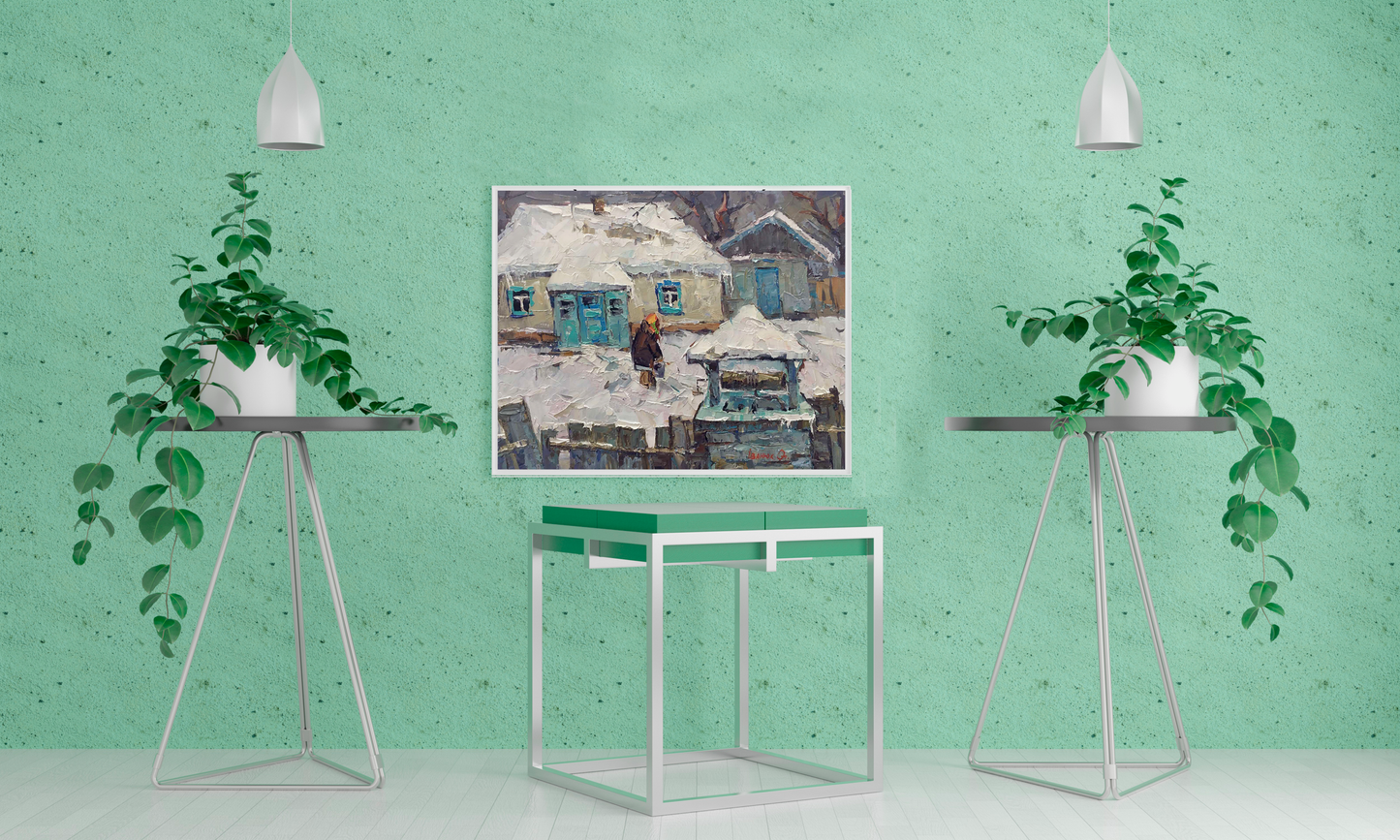 Village landscape Art 