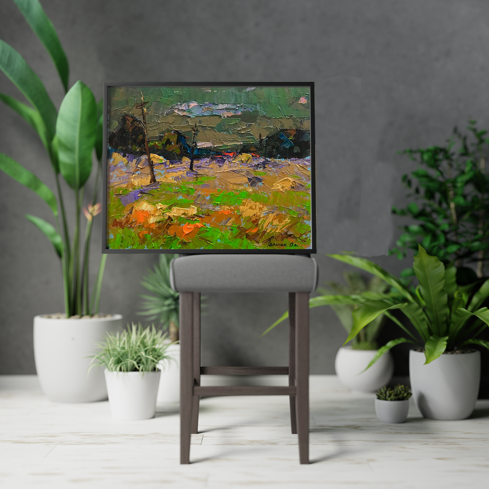 Village landscape Art 