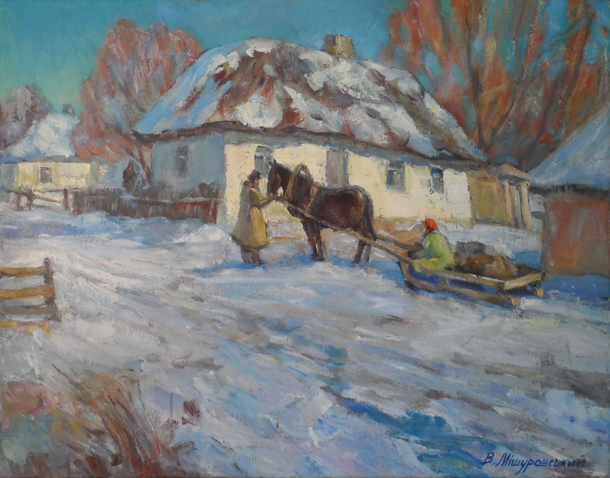 Oil painting Spring worries Mishurovsky V. V.