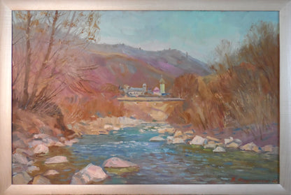 Oil painting Quiet Pond Mishurovsky V. V.