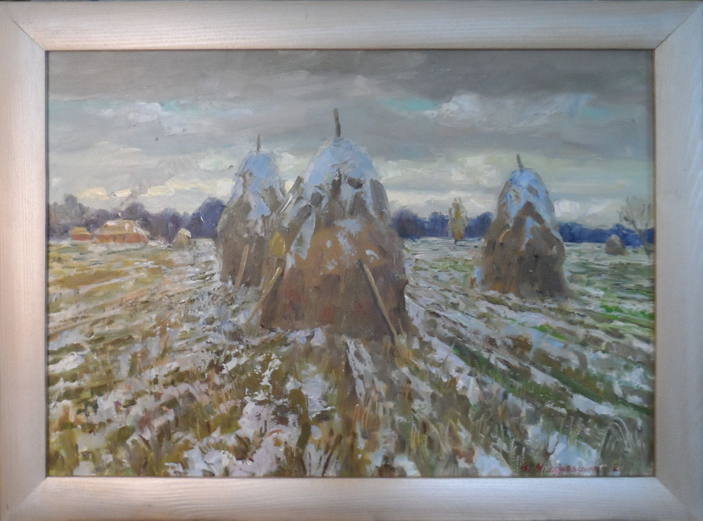 Oil painting Stacks of Hay Mishurovsky V. V.