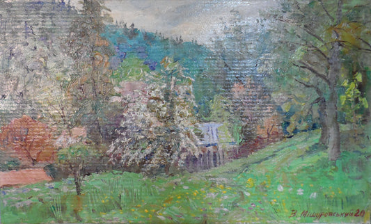 Oil painting Green May Mishurovsky V. V.