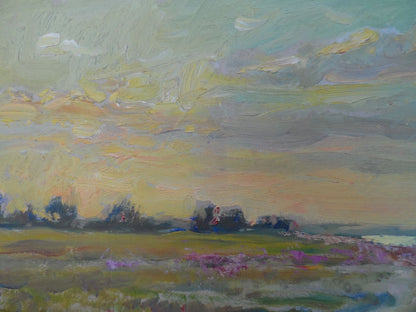Oil Painting River Nature Landscape 