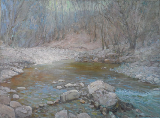 Oil painting Crimean spring Mishurovsky V. V.