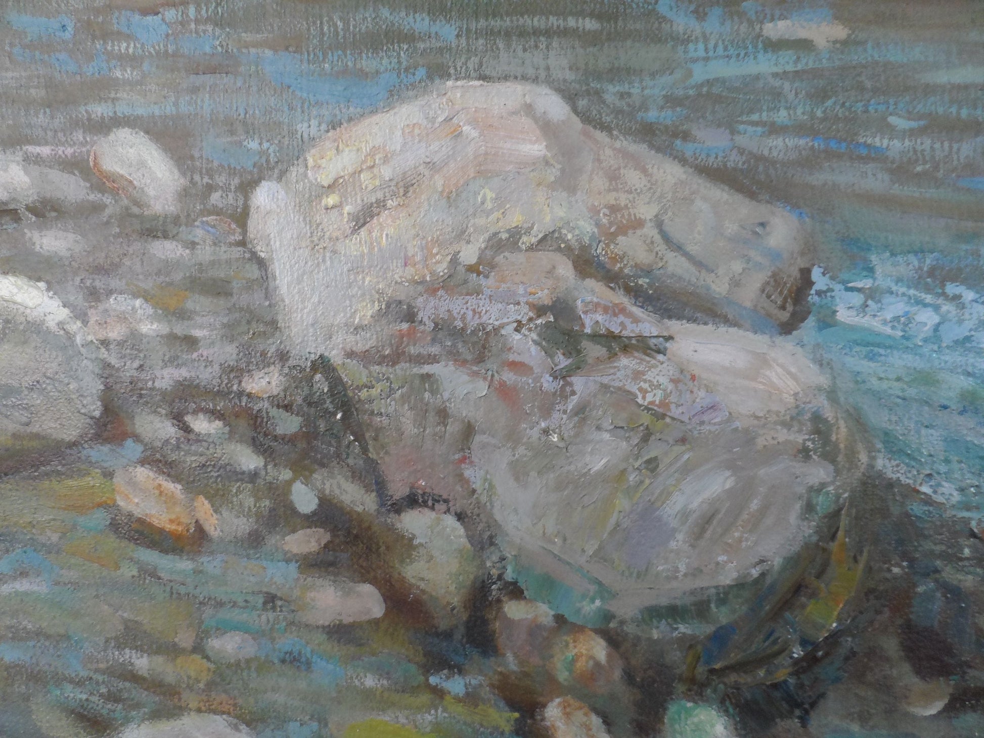 Oil painting Crimean spring