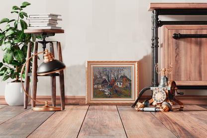 Village landscape Art Autumn Landscape 