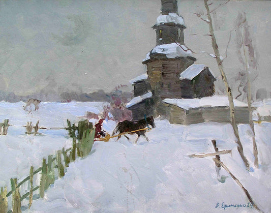 Oil painting Gray day Efimenko Victor Romanovich