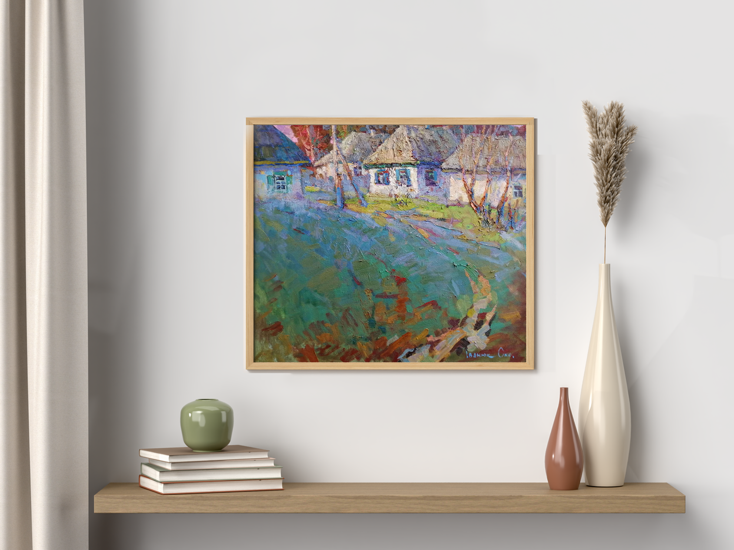 Oil painting summer day 