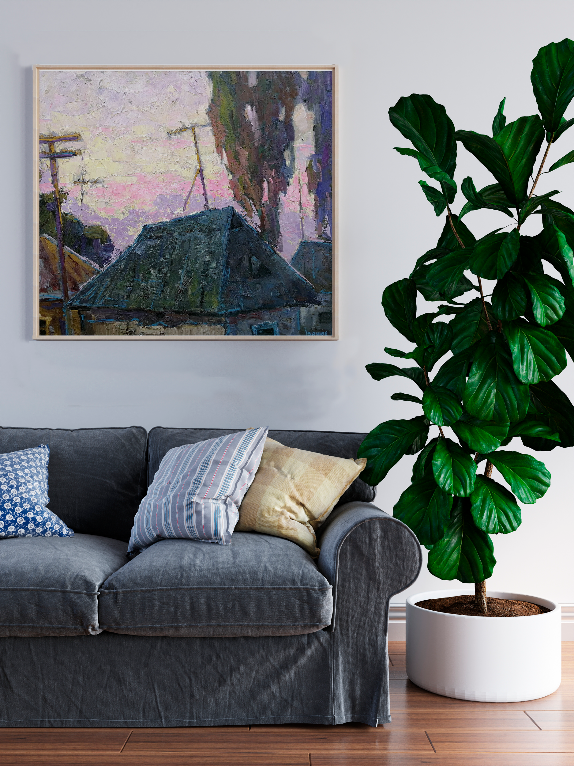 Oil painting Rural life