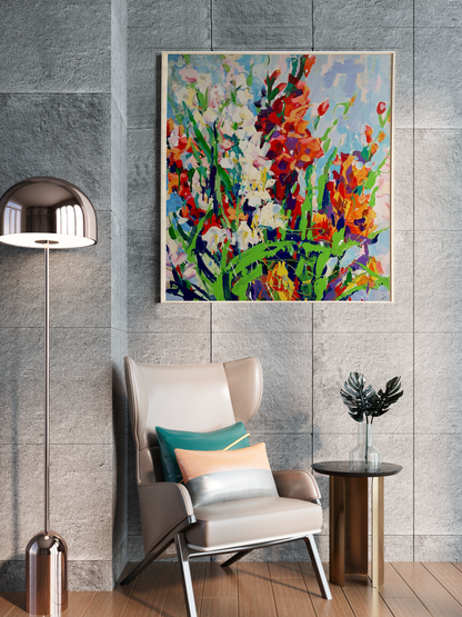 Oil painting Floral still life Bouquet of Flowers
