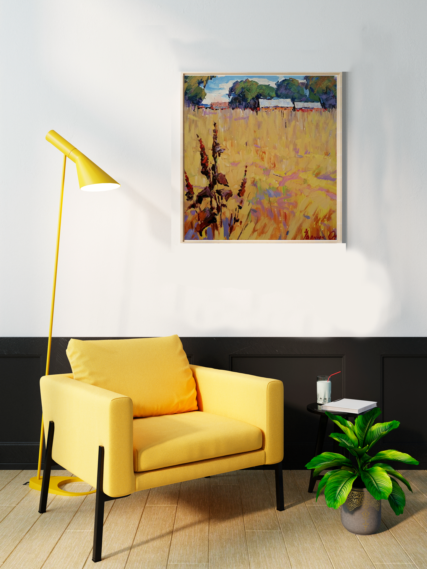 Nature Landscape Village landscape Art