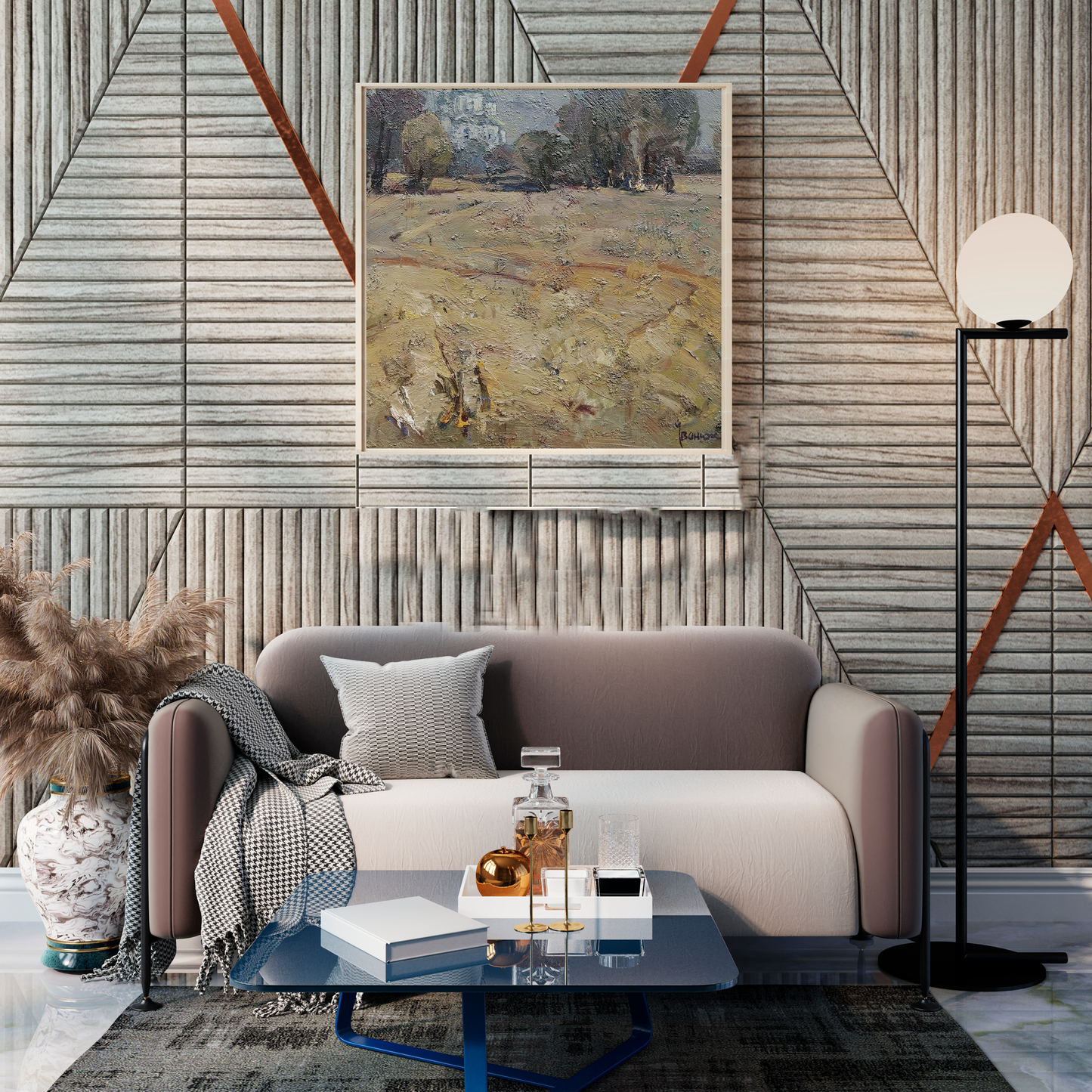 Oil Painting Village Landscapes