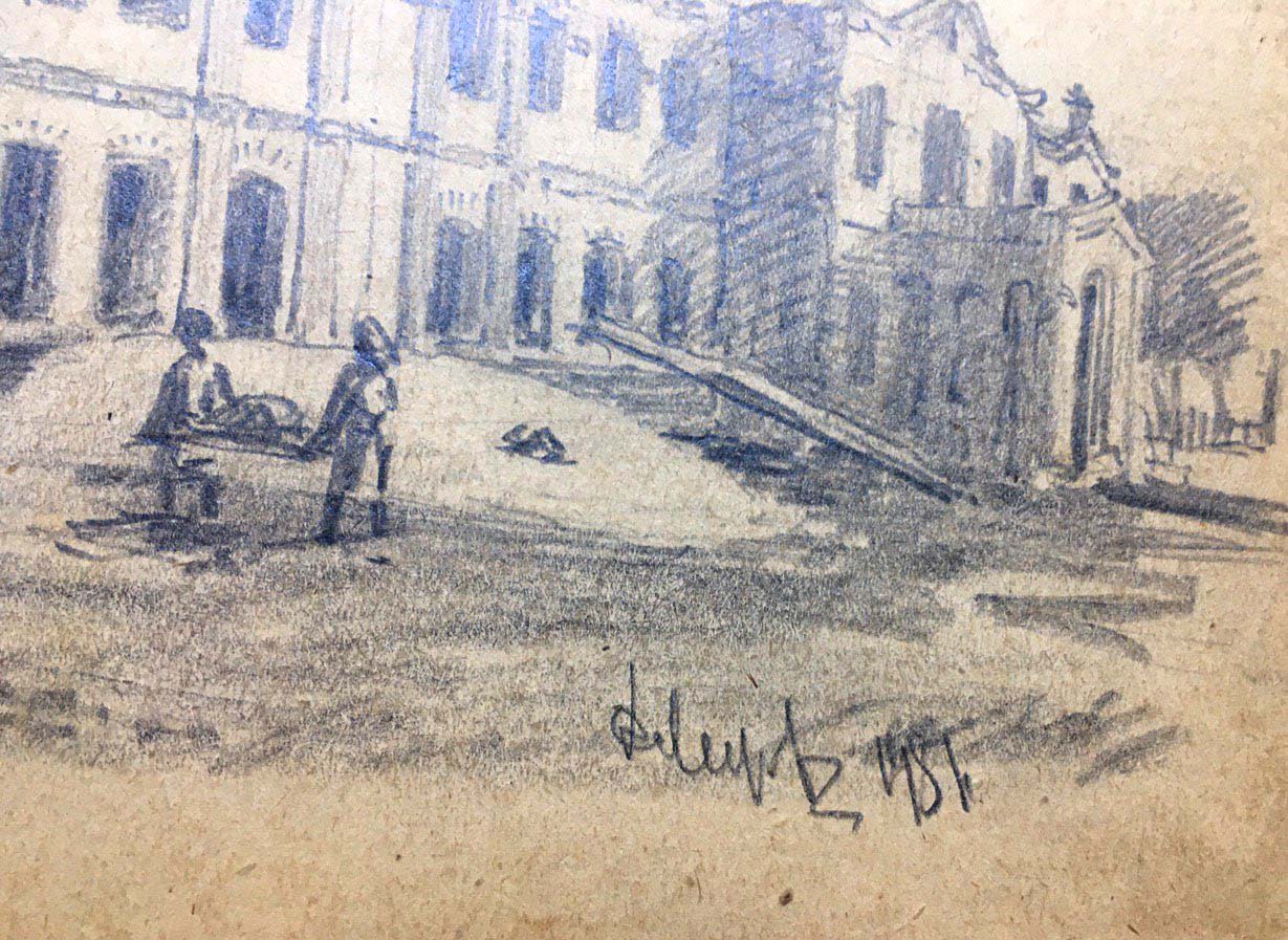 Pencil painting School Dmitry Lednev