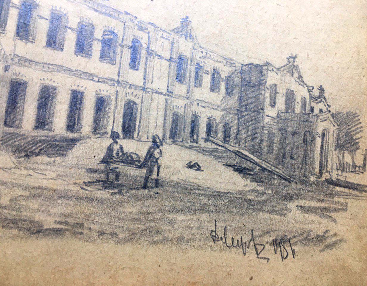 Pencil painting School Dmitry Lednev