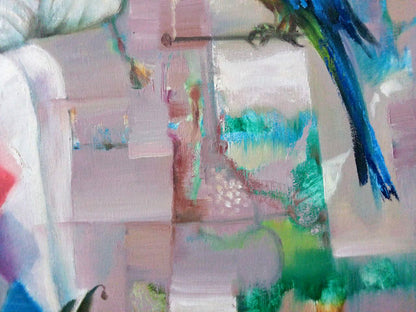 Abstract oil painting Harlequin Anatoly Borisovich Tarabanov
