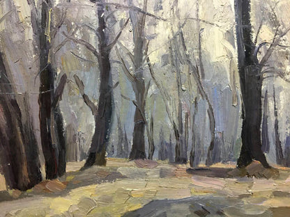 Oil painting Autumn forest Bloshenko Anatoly Mikhailovich