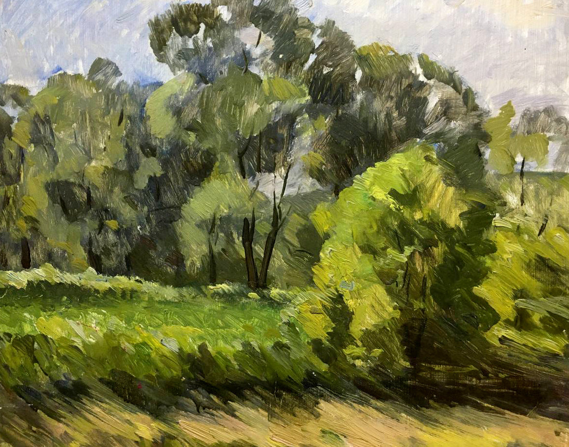 Oil painting Windy day Bloshenko Anatoly Mikhailovich