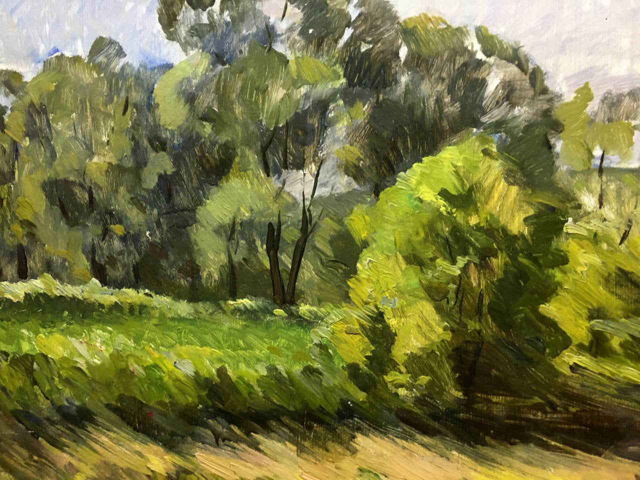 Oil painting Windy day Bloshenko Anatoly Mikhailovich