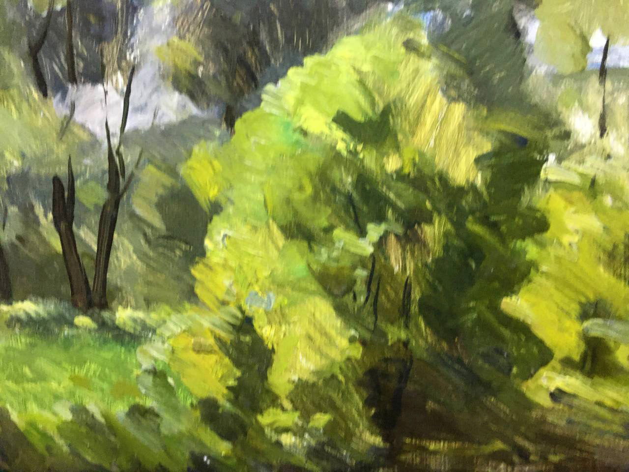 Oil painting Windy day Bloshenko Anatoly Mikhailovich