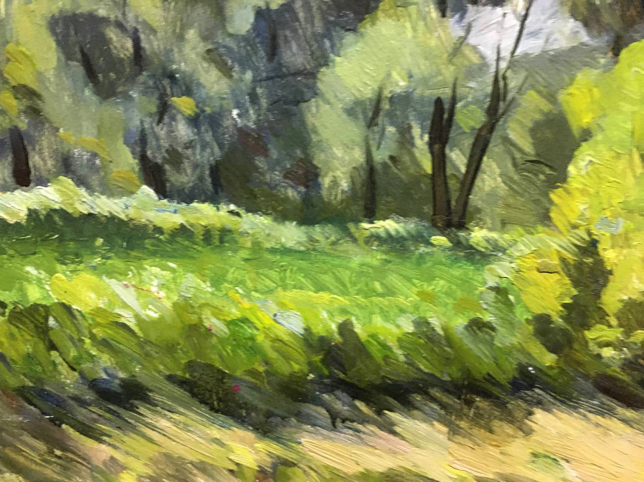 Oil painting Windy day Bloshenko Anatoly Mikhailovich