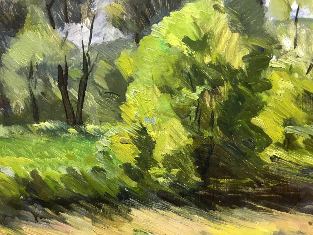 Oil painting Windy day Bloshenko Anatoly Mikhailovich