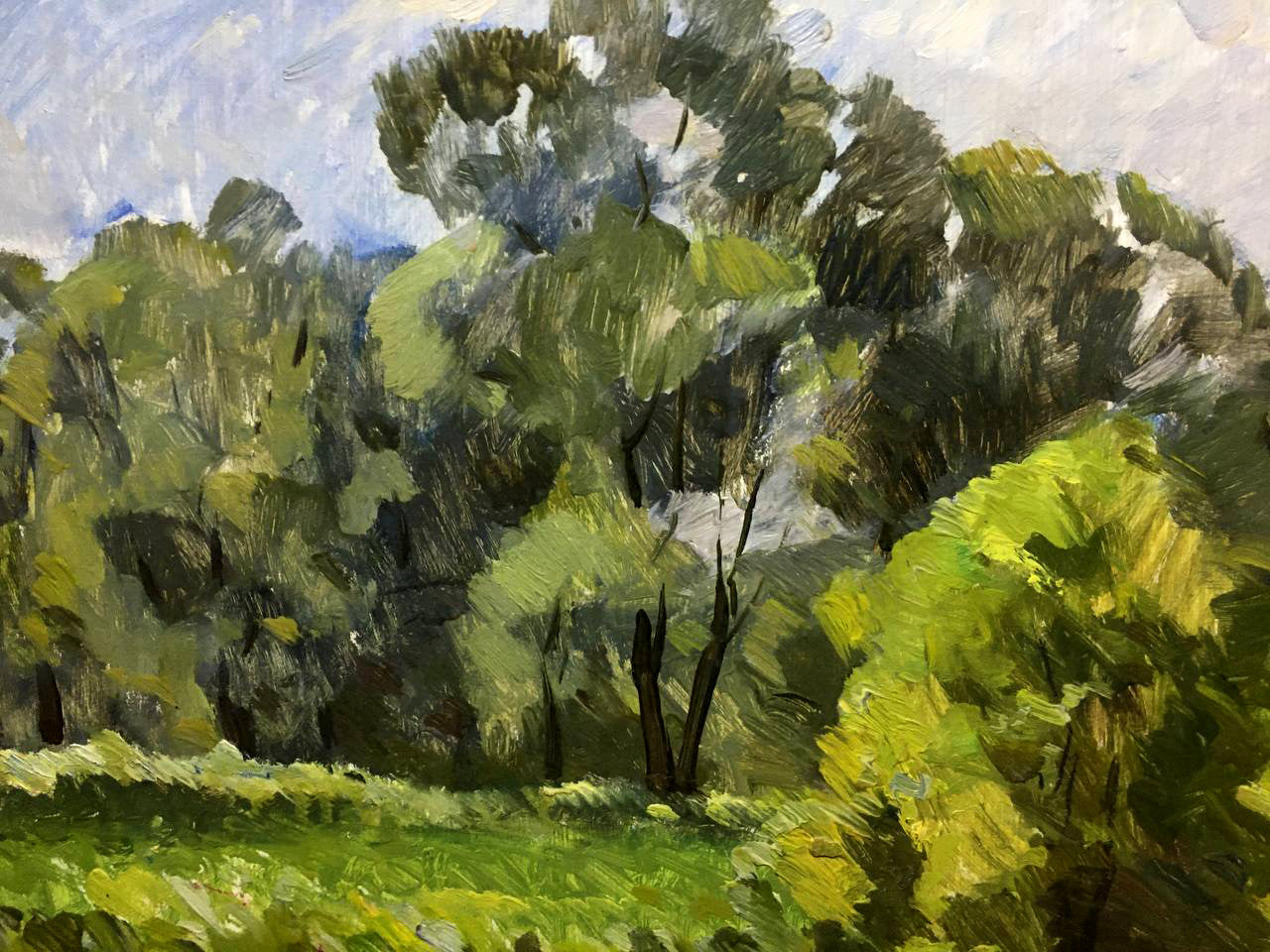 Oil painting Windy day Bloshenko Anatoly Mikhailovich