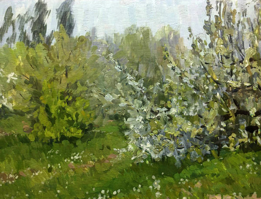 Oil painting Blooming May Bloshenko Anatoly Mikhailovich