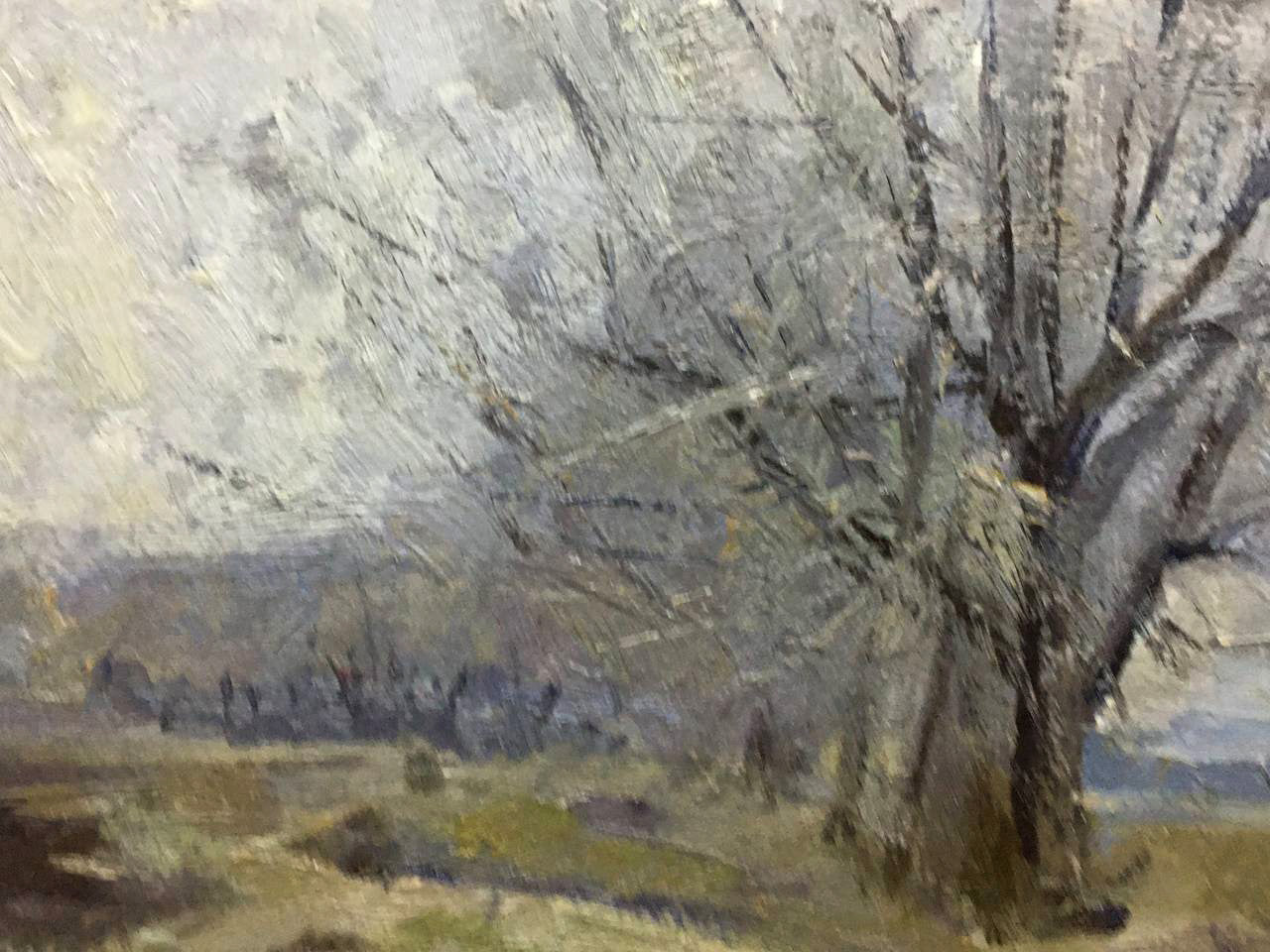 Oil painting It's a nasty day Bloshenko Anatoly Mikhailovich