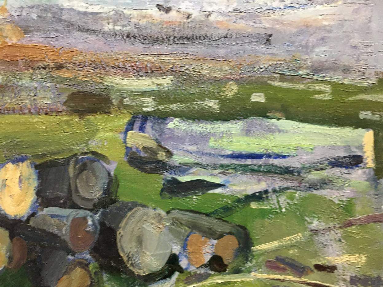 Oil painting Logs Bloshenko Anatoly Mikhailovich