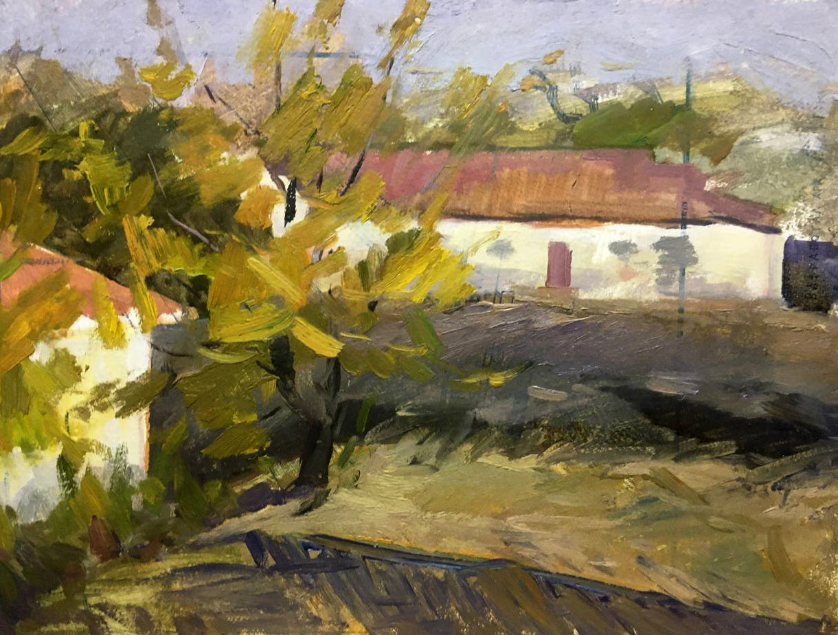 Oil painting Country life Bloshenko Anatoly Mikhailovich
