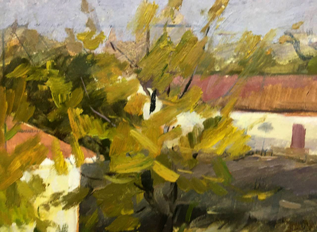 Oil painting Country life Bloshenko Anatoly Mikhailovich