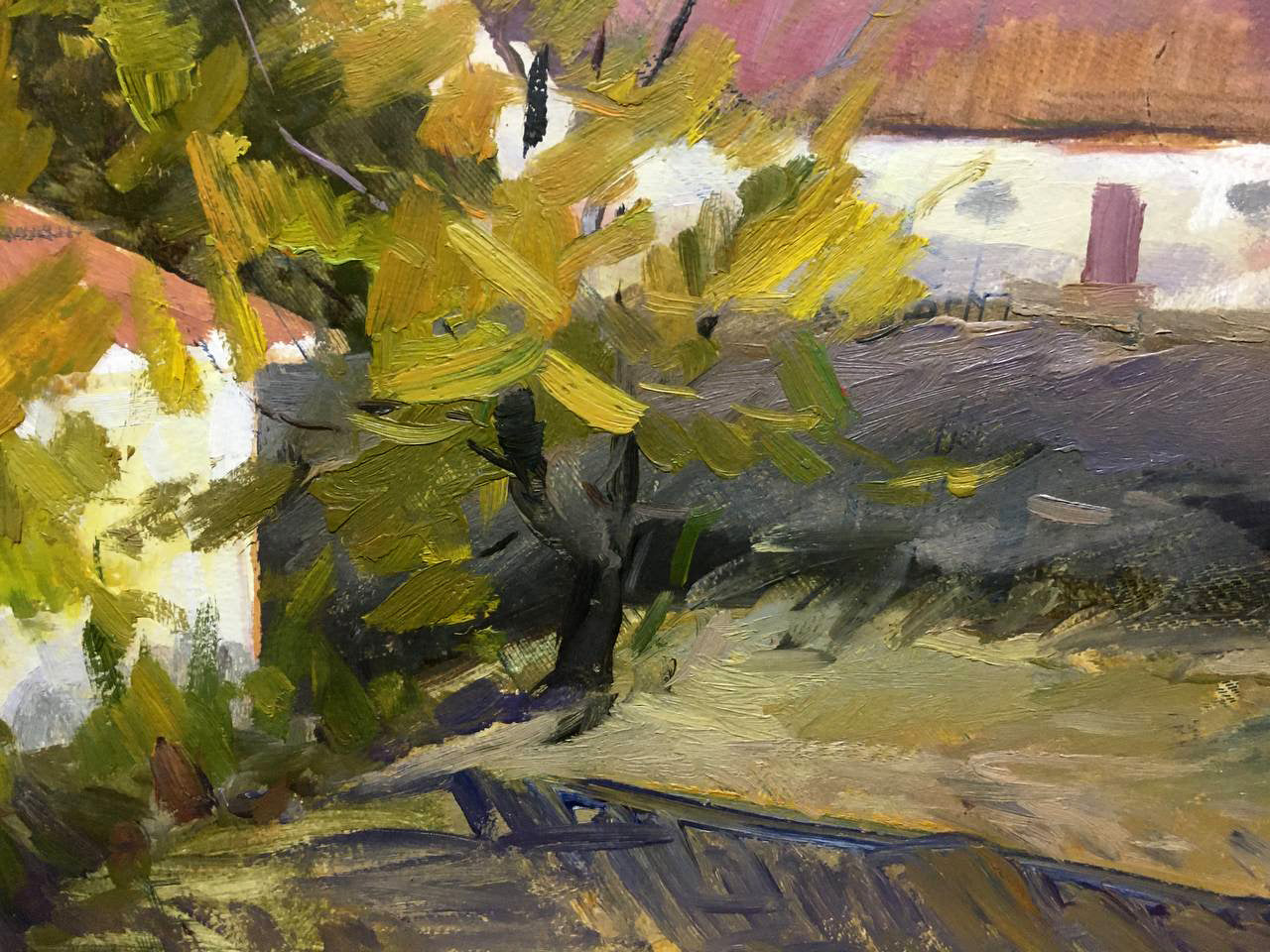 Oil painting Country life Bloshenko Anatoly Mikhailovich