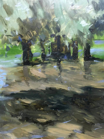 Oil painting In the woods Anatoly Bloshenko