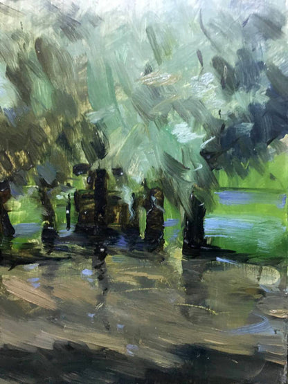 Oil painting In the woods Anatoly Bloshenko