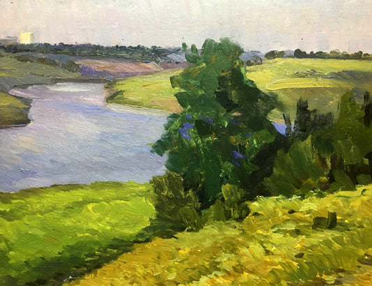 Oil painting Sunny day Bloshenko Anatoly Mikhailovich