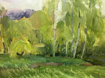 Oil painting The first rays of the sun Bloshenko Anatoly Mikhailovich