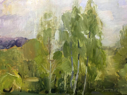 Oil painting The first rays of the sun Bloshenko Anatoly Mikhailovich