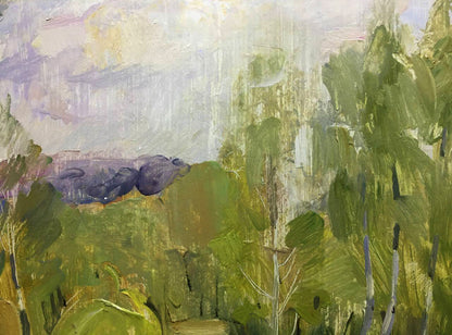 Oil painting The first rays of the sun Bloshenko Anatoly Mikhailovich