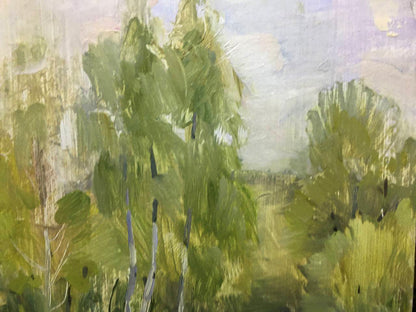 Oil painting The first rays of the sun Bloshenko Anatoly Mikhailovich