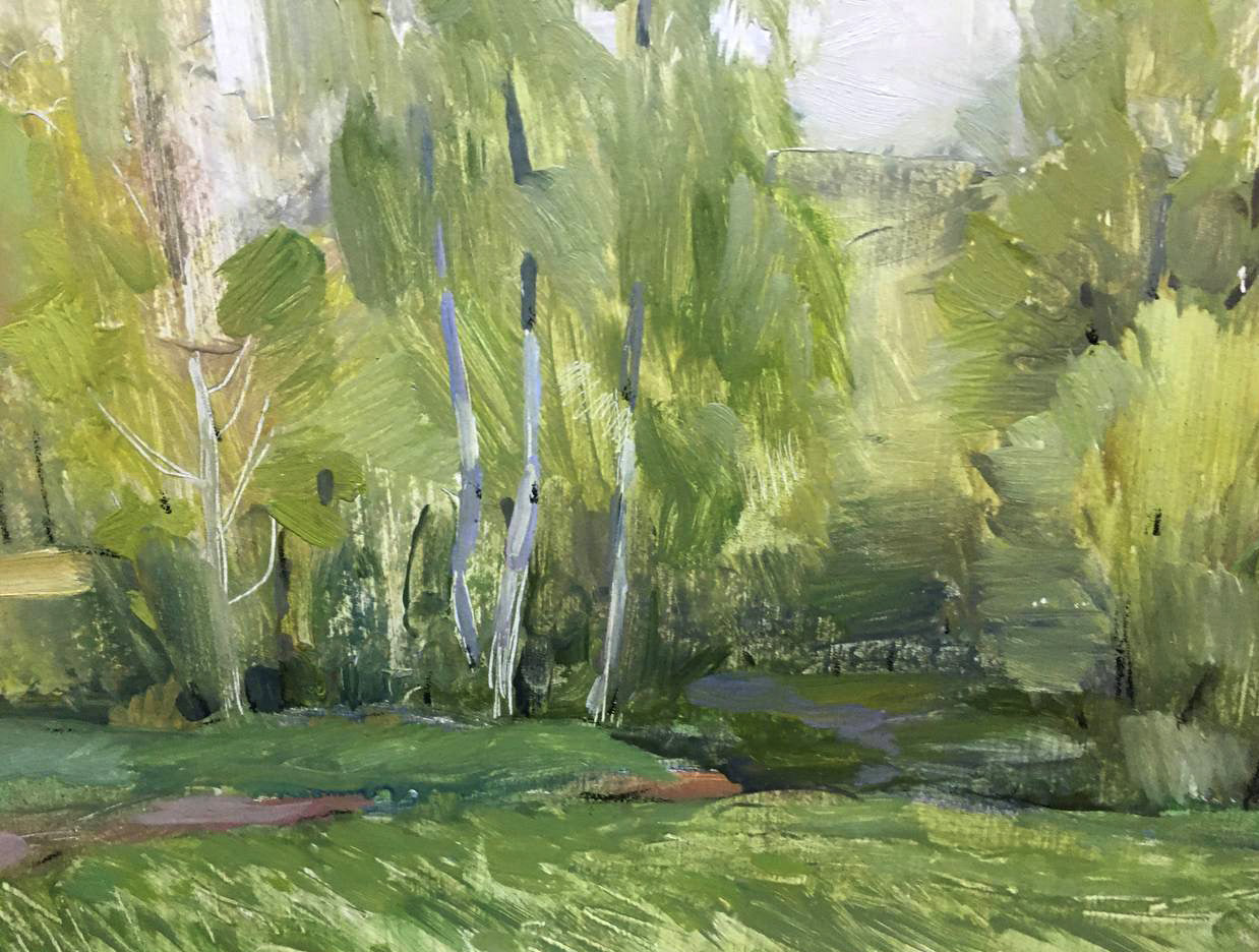 Oil painting The first rays of the sun Bloshenko Anatoly Mikhailovich