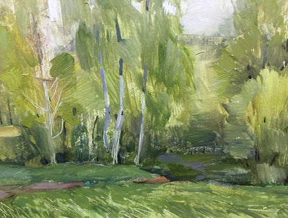 Oil painting The first rays of the sun Bloshenko Anatoly Mikhailovich