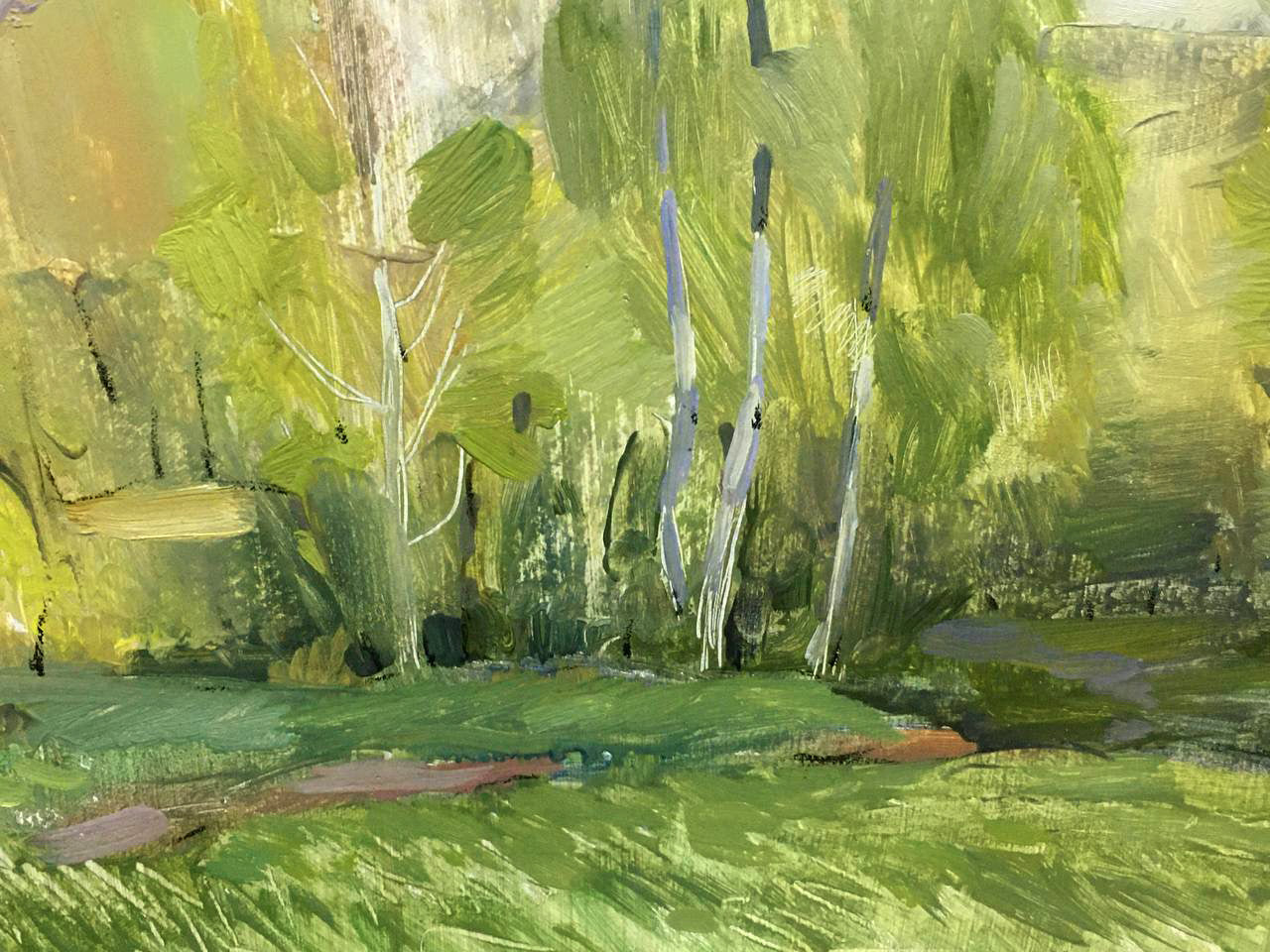 Oil painting The first rays of the sun Bloshenko Anatoly Mikhailovich