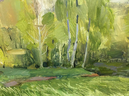 Oil painting The first rays of the sun Bloshenko Anatoly Mikhailovich