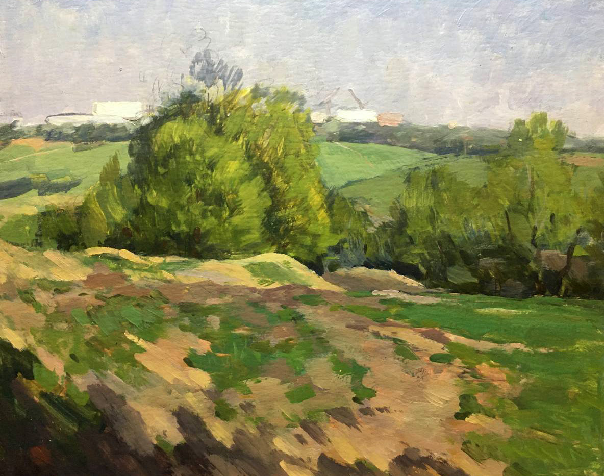 Oil painting In the country Bloshenko Anatoly Mikhailovich