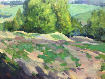 Oil painting In the country Bloshenko Anatoly Mikhailovich