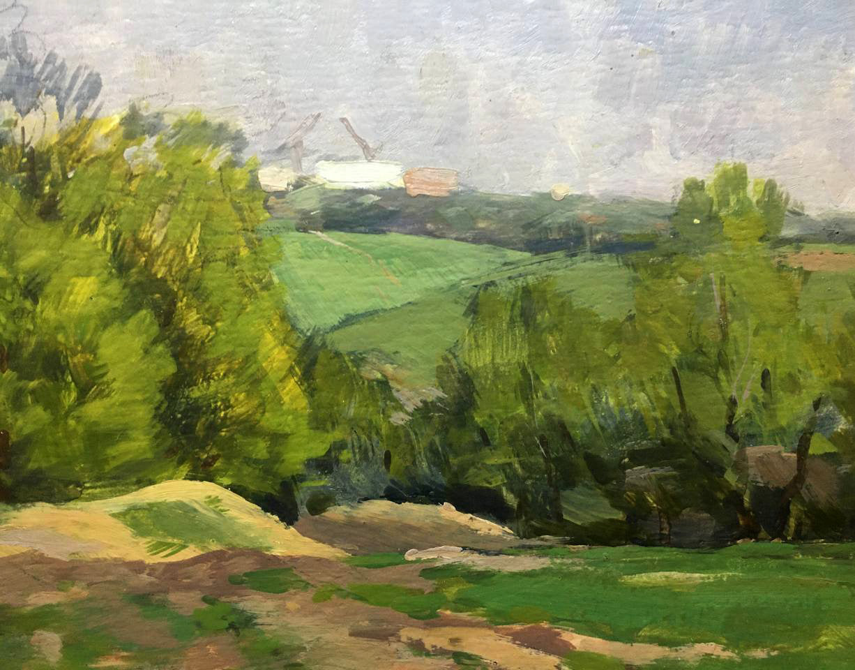 Oil painting In the country Bloshenko Anatoly Mikhailovich