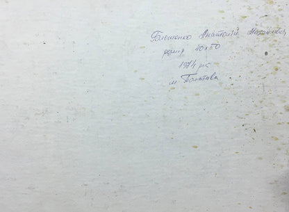 Oil painting In the country Bloshenko Anatoly Mikhailovich