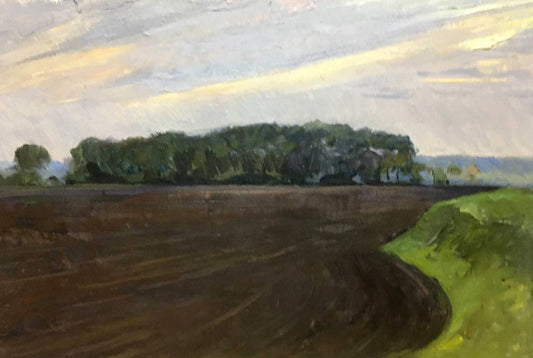 Oil painting It is getting dark Bloshenko Anatoly Mikhailovich